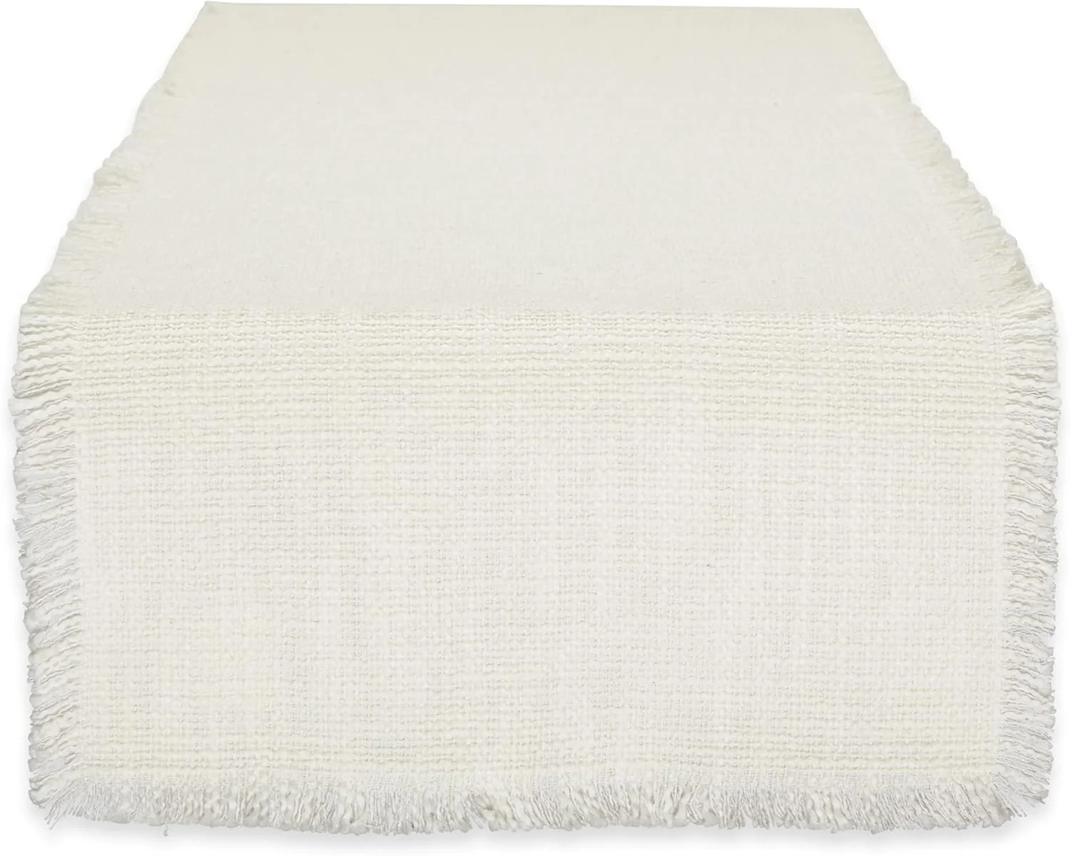 رانر رومیزی کتان DII، قابل شستشو در ماشین لباسشویی، 14.5x72، کرم