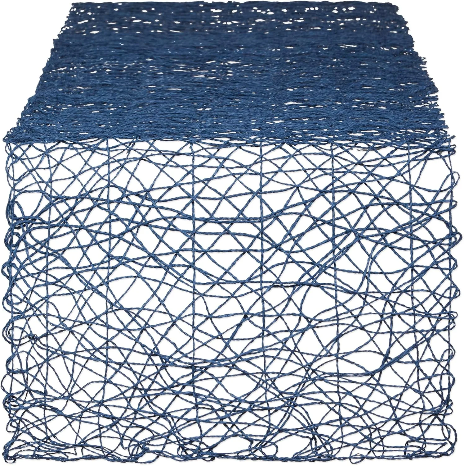 رانر رومیزی بافت کاغذی DII، دکوراسیون تعطیلات یا رویداد، دو رو، 35x183 سانتی متر، آبی فرانسوی