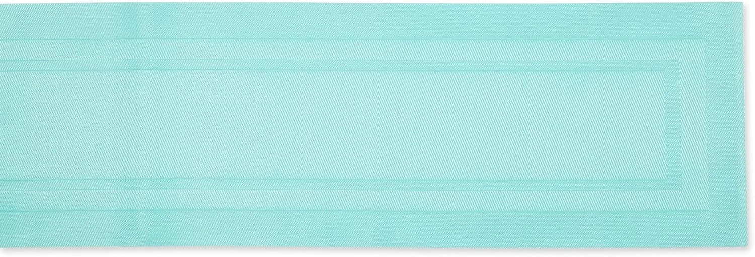 رانر رومیزی بافت پی وی سی دی آی آی، مناسب فضای داخلی/خارجی، 35x183 سانتی متر، آبی رانر رومیزی بافت پی وی سی دی آی آی، مناسب فضای داخلی/خارجی، 35x183 سانتی متر، آبی