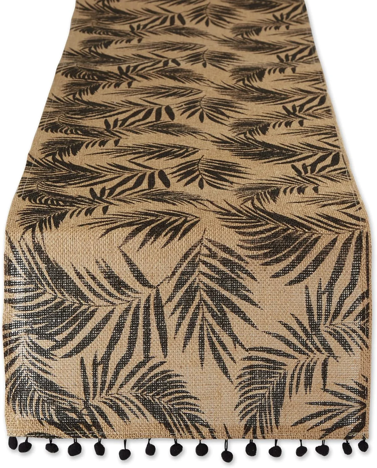 رانر رومیزی بافت DII، کنف طبیعی، 35x183 سانتی متر، طرح سرخس مشکی رانر رومیزی بافت DII، کنف طبیعی، 35x183 سانتی متر، طرح سرخس مشکی