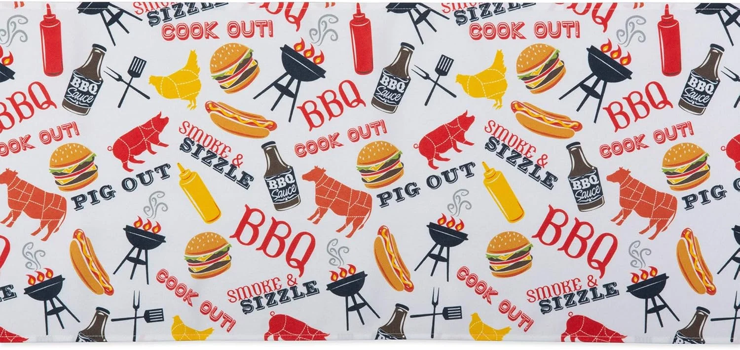 کالکشن رومیزی فضای باز DII، مقاوم در برابر لکه و ضد آب، 35x183 سانتی متر، باربیکیو کالکشن رومیزی فضای باز DII، مقاوم در برابر لکه و ضد آب، 35x183 سانتی متر، باربیکیو