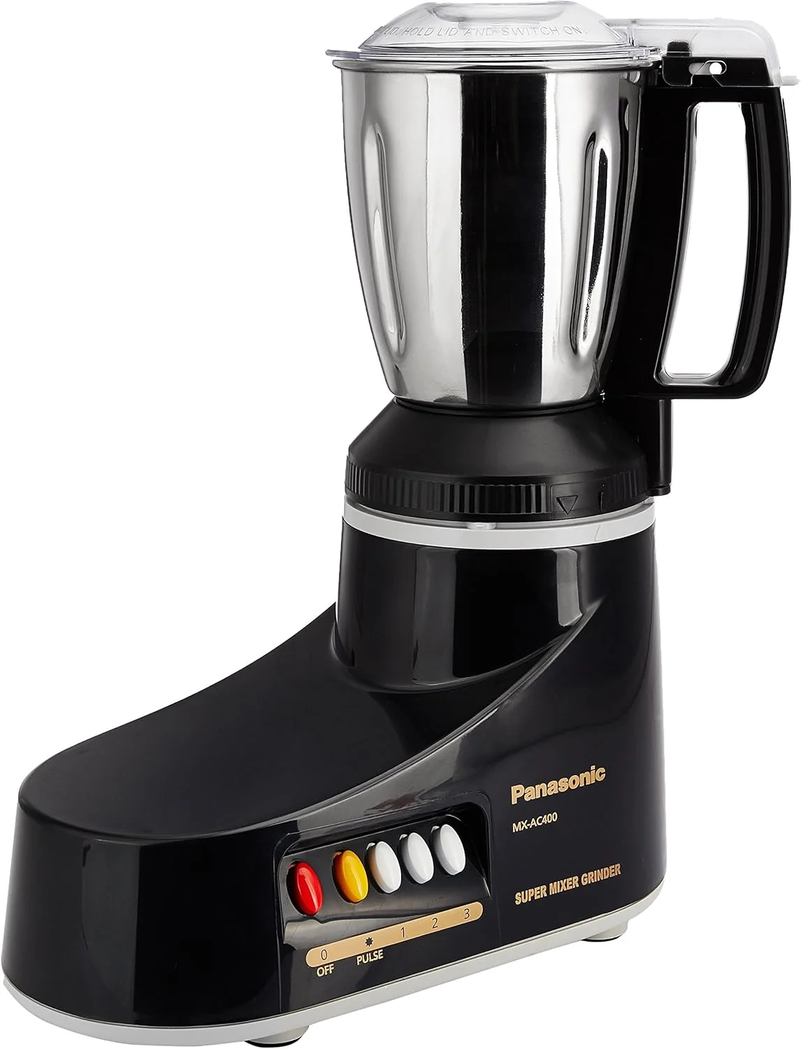 مخلوط کن آسیاب پاناسونیک MX-AC400 با توان 550 وات و 4 پارچ (مشکی)