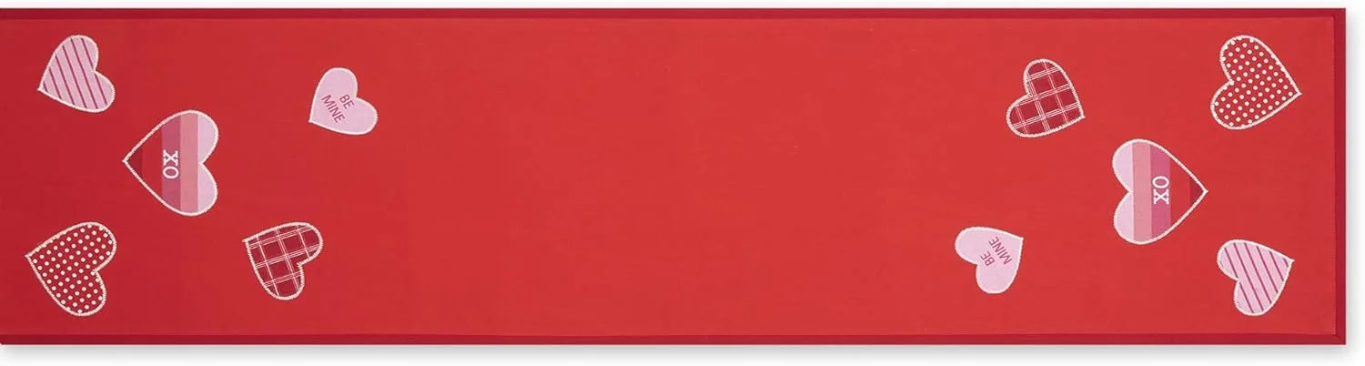 رانر رومیزی طرح قلب DII، سایز 14x54