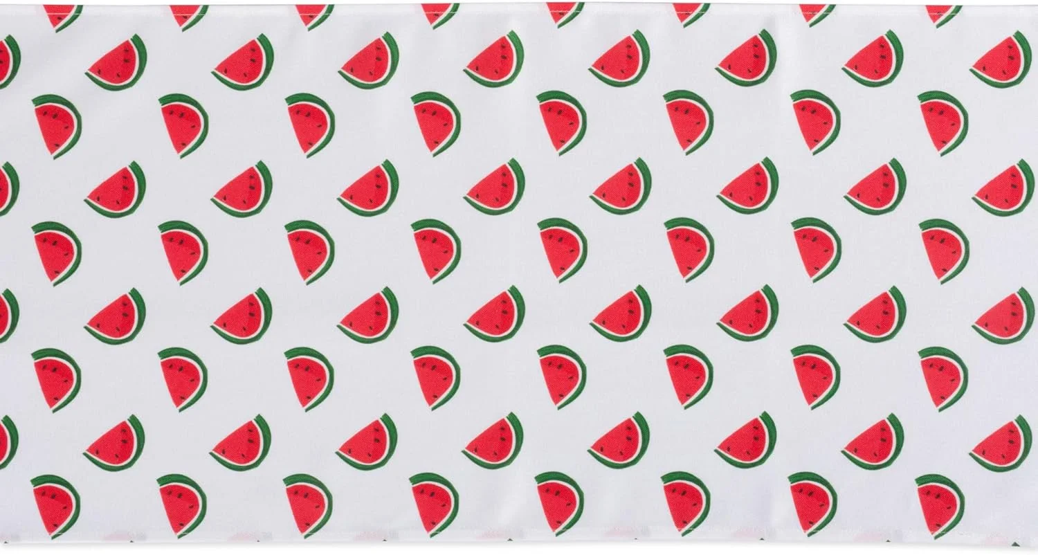 کالکشن رومیزی فضای باز طرح هندوانه DII، مقاوم در برابر لکه و ضد آب، رانر میز، 35x183 سانتی متر