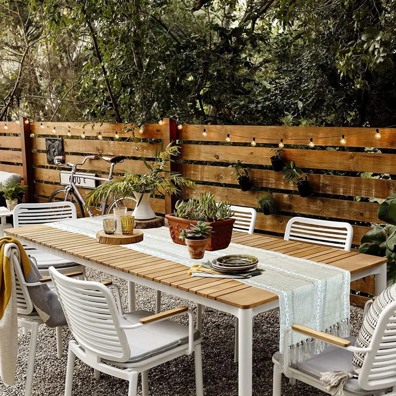 رانر رومیزی بافت طرح مزرعه ELECDON، رومیزی بافته شده وینتیج، تزئینات میز از جنس کتان و پنبه با منگوله، مناسب برای مهمانی شام، تعطیلات، خانه، اتاق خواب، عروسی روستایی، مهمانی، میز قهوه خوری، ابعاد 33 در 178 سانتی متر