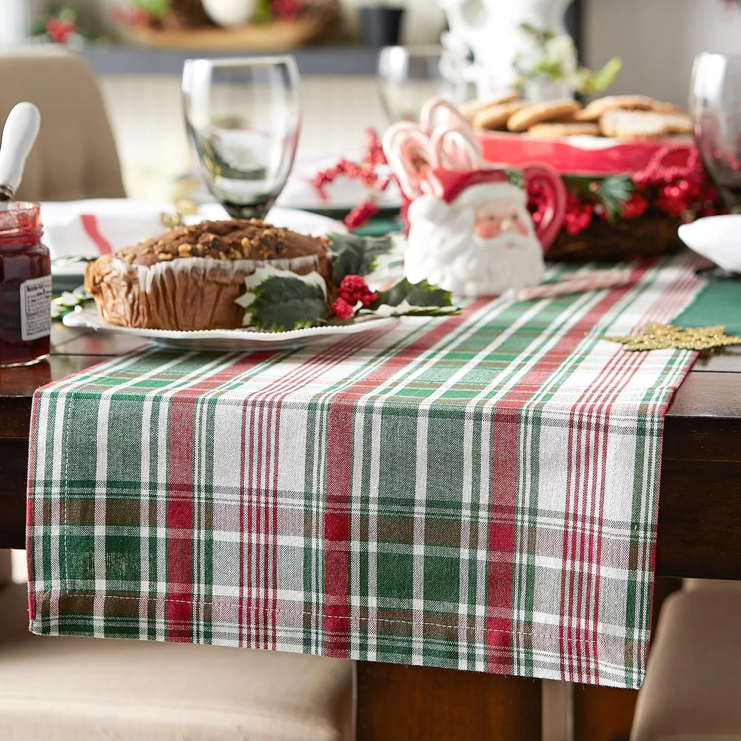 رانر رومیزی طرح چهارخانه DII Yuletide، ۱۴x۷۲ رانر رومیزی طرح چهارخانه DII Yuletide، ۱۴x۷۲