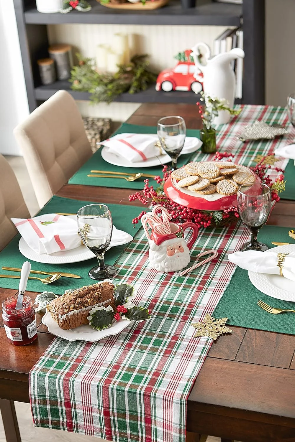 رانر رومیزی طرح چهارخانه DII Yuletide، ۱۴x۷۲ رانر رومیزی طرح چهارخانه DII Yuletide، ۱۴x۷۲