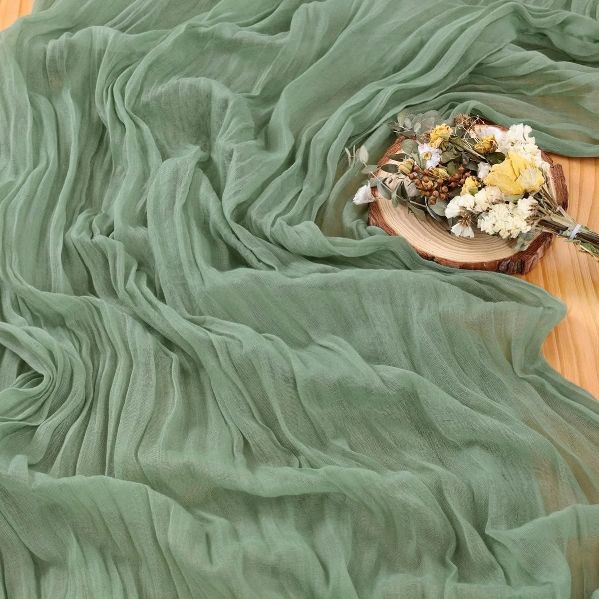 رانر میز پنبه ای لونی میا، رانر میز توری بلند 406 سانتی متری مناسب دکوراسیون میز بوهو برای عروسی، جشن نامزدی، جشن تولد، دکوراسیون روستیک و شفاف میز بوهو (سبز مریم گلی، 91x406 سانتی متر) رانر میز پنبه ای لونی میا، رانر میز توری بلند 406 سانتی متری مناسب دکوراسیون میز بوهو برای عروسی، جشن نامزدی، جشن تولد، دکوراسیون روستیک و شفاف میز بوهو (سبز مریم گلی، 91x406 سانتی متر)