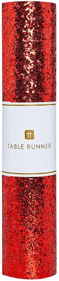 رانر رومیزی قرمز اکلیلی تالکینگ تیبلز | تزئینات رومیزی درخشان برای چیدمان میز کریسمس، جشن تولد، روز ولنتاین، عروسی، تک سایز، LUXE-RUN-RG رانر رومیزی قرمز اکلیلی تالکینگ تیبلز | تزئینات رومیزی درخشان برای چیدمان میز کریسمس، جشن تولد، روز ولنتاین، عروسی، تک سایز، LUXE-RUN-RG