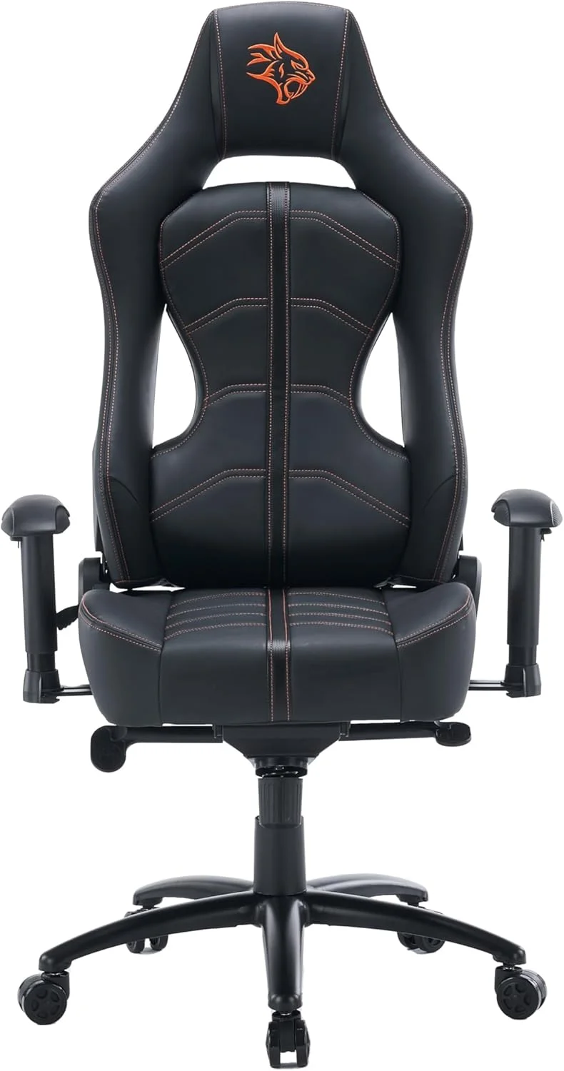 صندلی گیمینگ Porodo مدل Predator Pro با پشتی و نشیمنگاه قالبگیری شده و دسته 2D - مشکی/نارنجی صندلی گیمینگ Porodo مدل Predator Pro با پشتی و نشیمنگاه قالبگیری شده و دسته 2D - مشکی/نارنجی