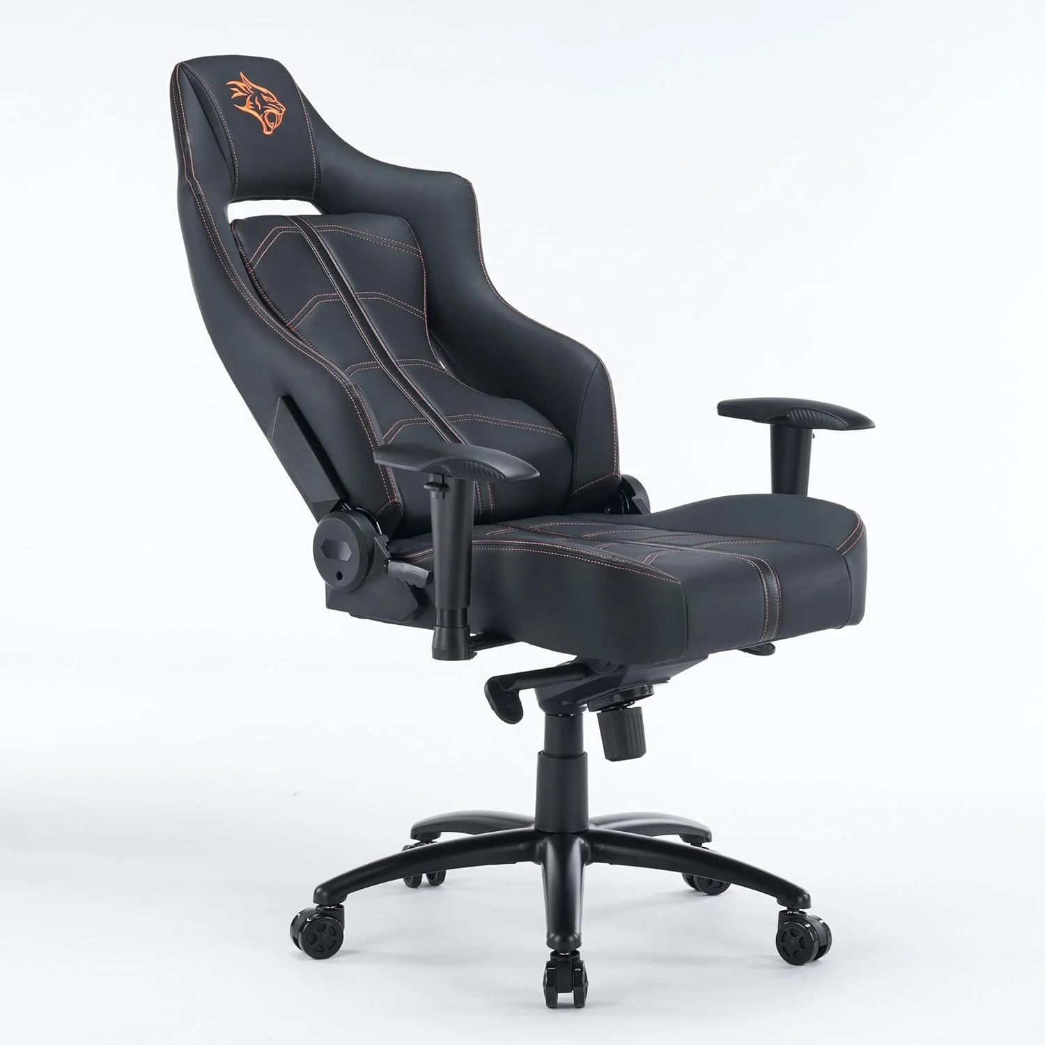 صندلی گیمینگ Porodo مدل Predator Pro با پشتی و نشیمنگاه قالبگیری شده و دسته 2D - مشکی/نارنجی صندلی گیمینگ Porodo مدل Predator Pro با پشتی و نشیمنگاه قالبگیری شده و دسته 2D - مشکی/نارنجی