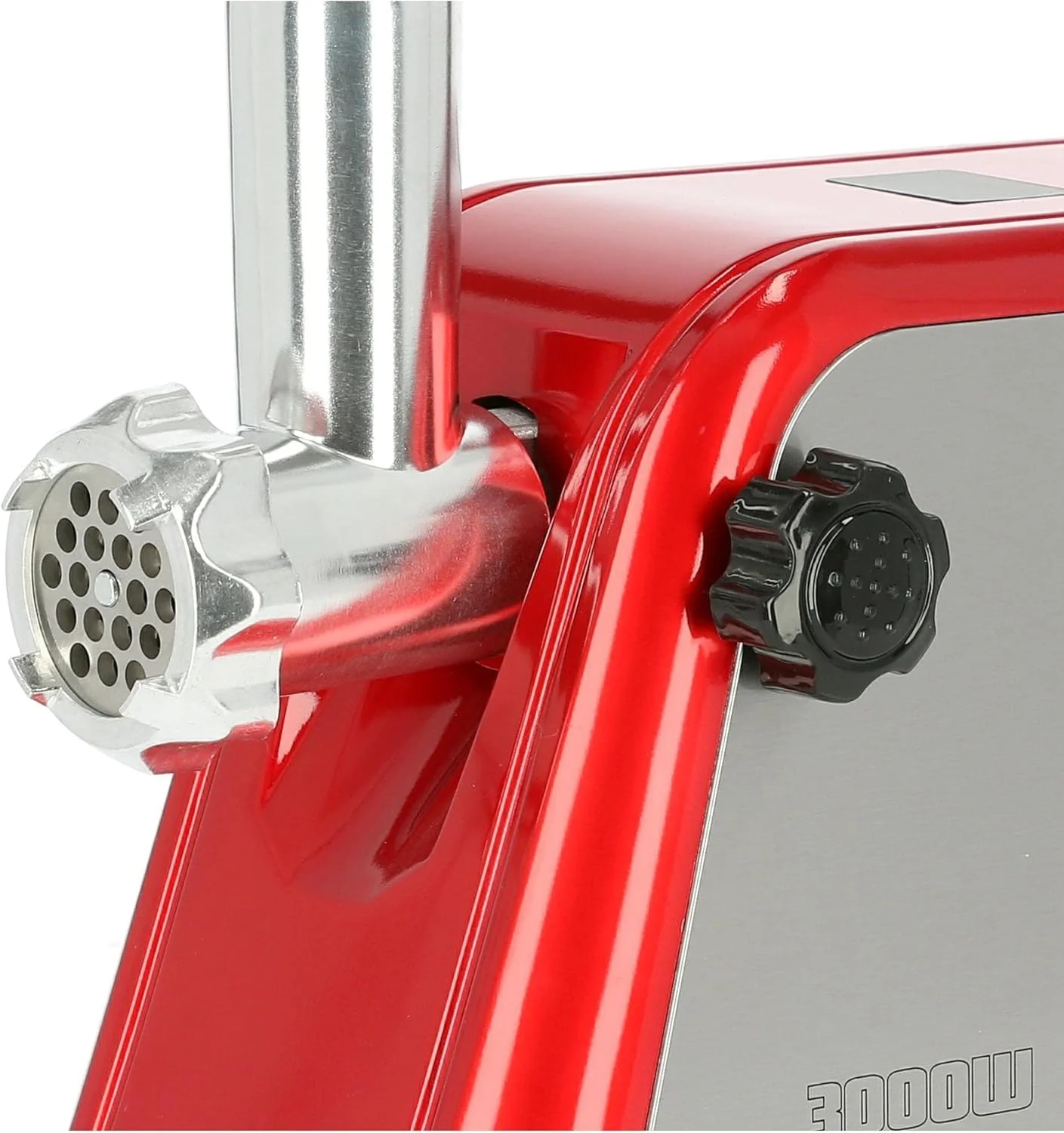 چرخ گوشت برقی جیپاس مدل GMG1910 با توان 1600 وات - عملکرد معکوس، گیربکس آلومینیومی، چرخ دنده های فلزی، 3 صفحه برش استیل ضد زنگ فلزی، لوازم جانبی، چرخ دنده های فلزی، تیغه استیل ضد زنگ