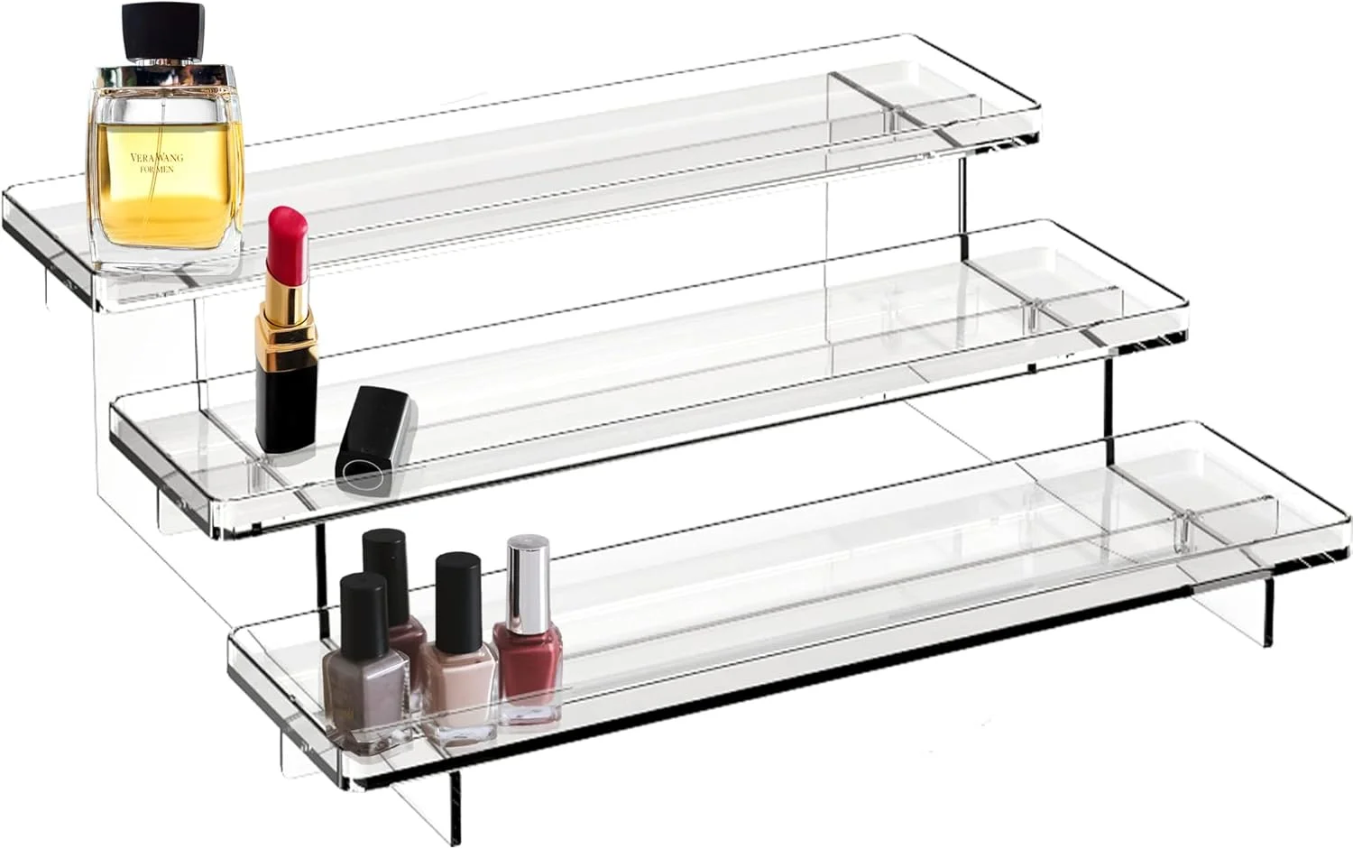 استند نمایشگر آکریلیک شفاف 3 طبقه آزونی، مناسب برای عطر، کاپ کیک، شیشه، بطری، لوسیون، ادویه، قفسه نمایشگر در کمد، فروشگاه، سوپرمارکت، پیشخوان آشپزخانه استند نمایشگر آکریلیک شفاف 3 طبقه آزونی، مناسب برای عطر، کاپ کیک، شیشه، بطری، لوسیون، ادویه، قفسه نمایشگر در کمد، فروشگاه، سوپرمارکت، پیشخوان آشپزخانه