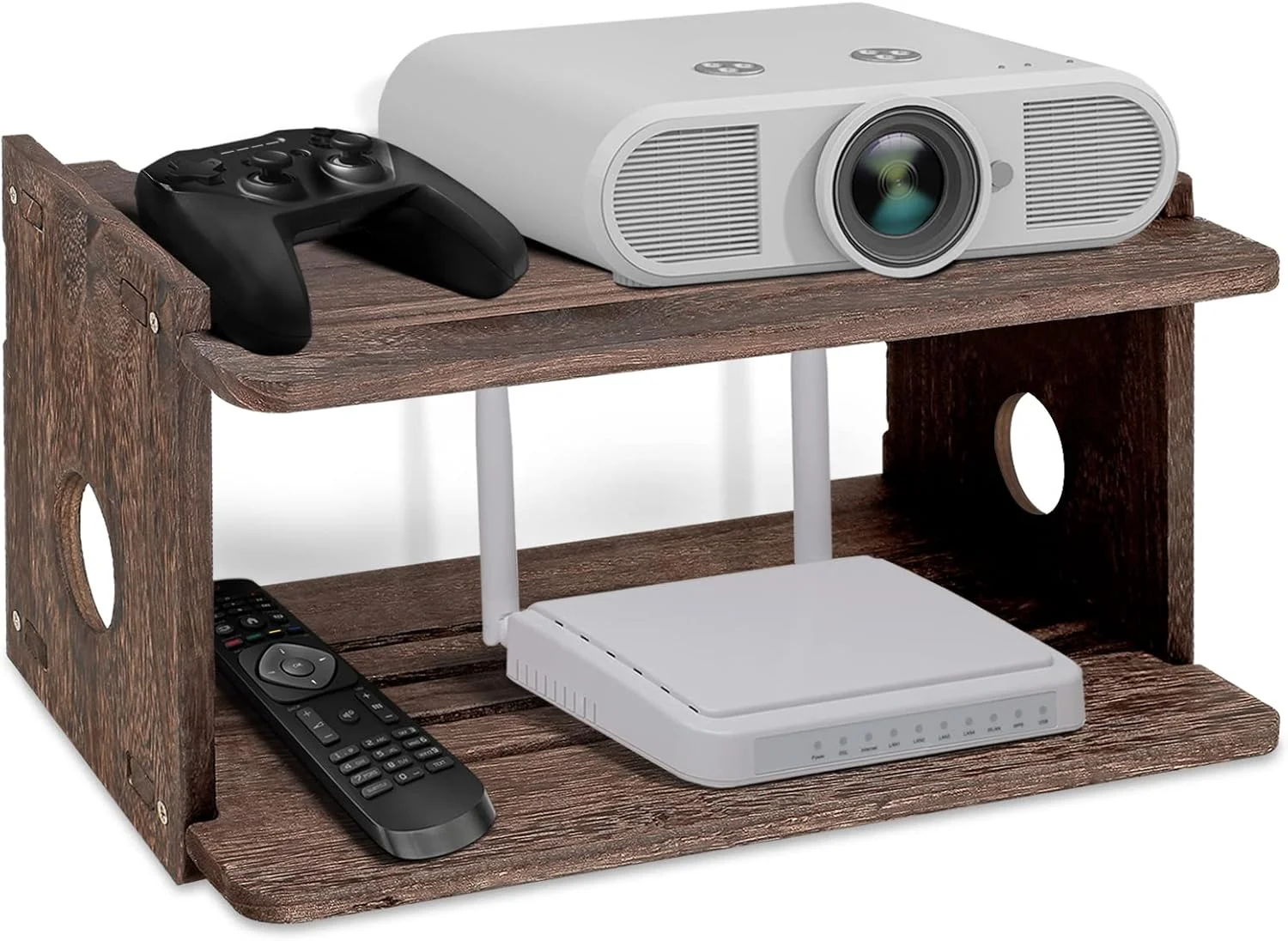 قفسه شناور پروژکتور BEARUT، قفسه روتر، نگهدارنده دیواری، پایه تلویزیون، جعبه ذخیره سازی روتر وای فای، پوشش جعبه کابل مودم، قفسه تلویزیون برای پروژکتور Xbox، پخش کننده های DVD، کنسول های بازی، لوازم جانبی تلویزیون قفسه شناور پروژکتور BEARUT، قفسه روتر، نگهدارنده دیواری، پایه تلویزیون، جعبه ذخیره سازی روتر وای فای، پوشش جعبه کابل مودم، قفسه تلویزیون برای پروژکتور Xbox، پخش کننده های DVD، کنسول های بازی، لوازم جانبی تلویزیون