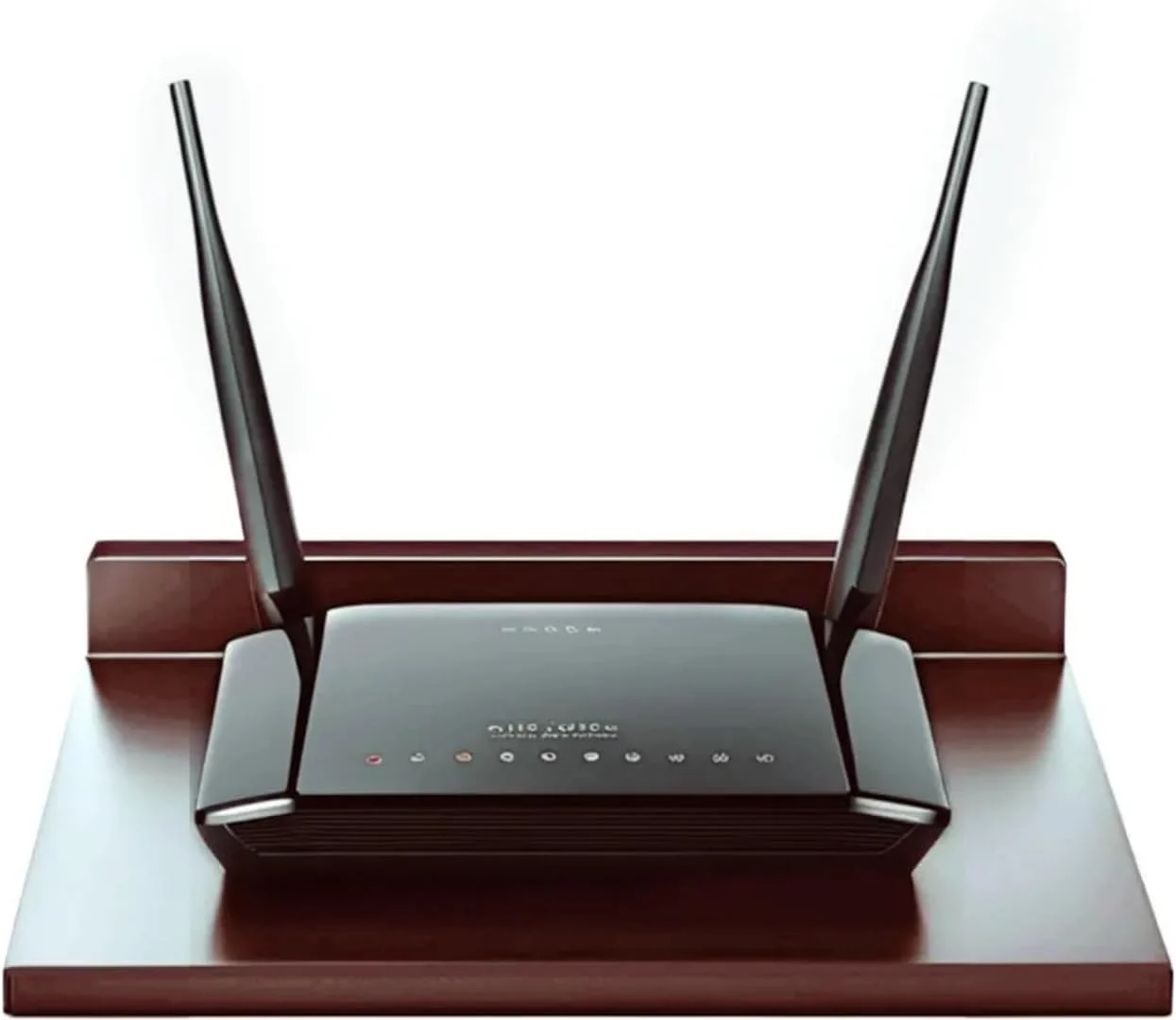 پایه باکس چوبی مهندسی شده دایم استور | پایه دیواری باکس برای قفسه دیواری خانگی برای نگهداری بلندگوها، روتر وای فای، کنسول بازی، ریموت و دستگاه استریم (قهوه ای)