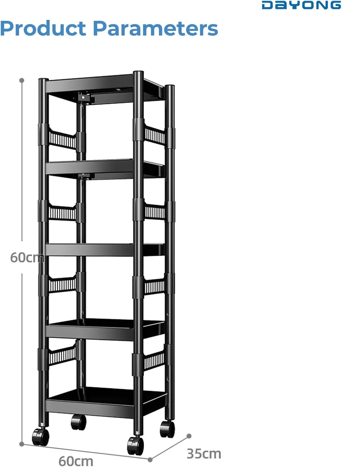 قفسه ذخیره سازی 5 طبقه آشپزخانه DAYONG، قفسه نانوایی سنگین، پایه فر مایکروویو، قفسه های فلزی قابل تنظیم، قفسه کاربردی برای آشپزخانه گاراژ رختشویی انبار (5 طبقه 40 * 40 * 160 سانتی متر) قفسه ذخیره سازی 5 طبقه آشپزخانه DAYONG، قفسه نانوایی سنگین، پایه فر مایکروویو، قفسه های فلزی قابل تنظیم، قفسه کاربردی برای آشپزخانه گاراژ رختشویی انبار (5 طبقه 40 * 40 * 160 سانتی متر)