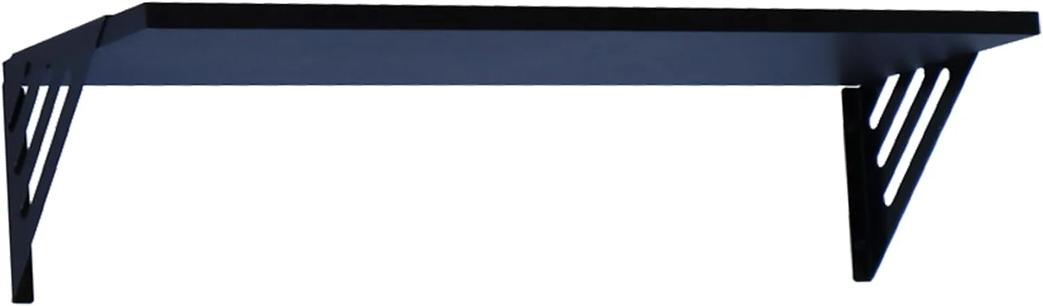 شلف دیواری شناور | شلف دیواری | استند جایزه | شلف برای اتاق خواب، اتاق نشیمن، حمام، دکوراسیون اتاق خانه - 60X19 سانتی متر (مشکی)