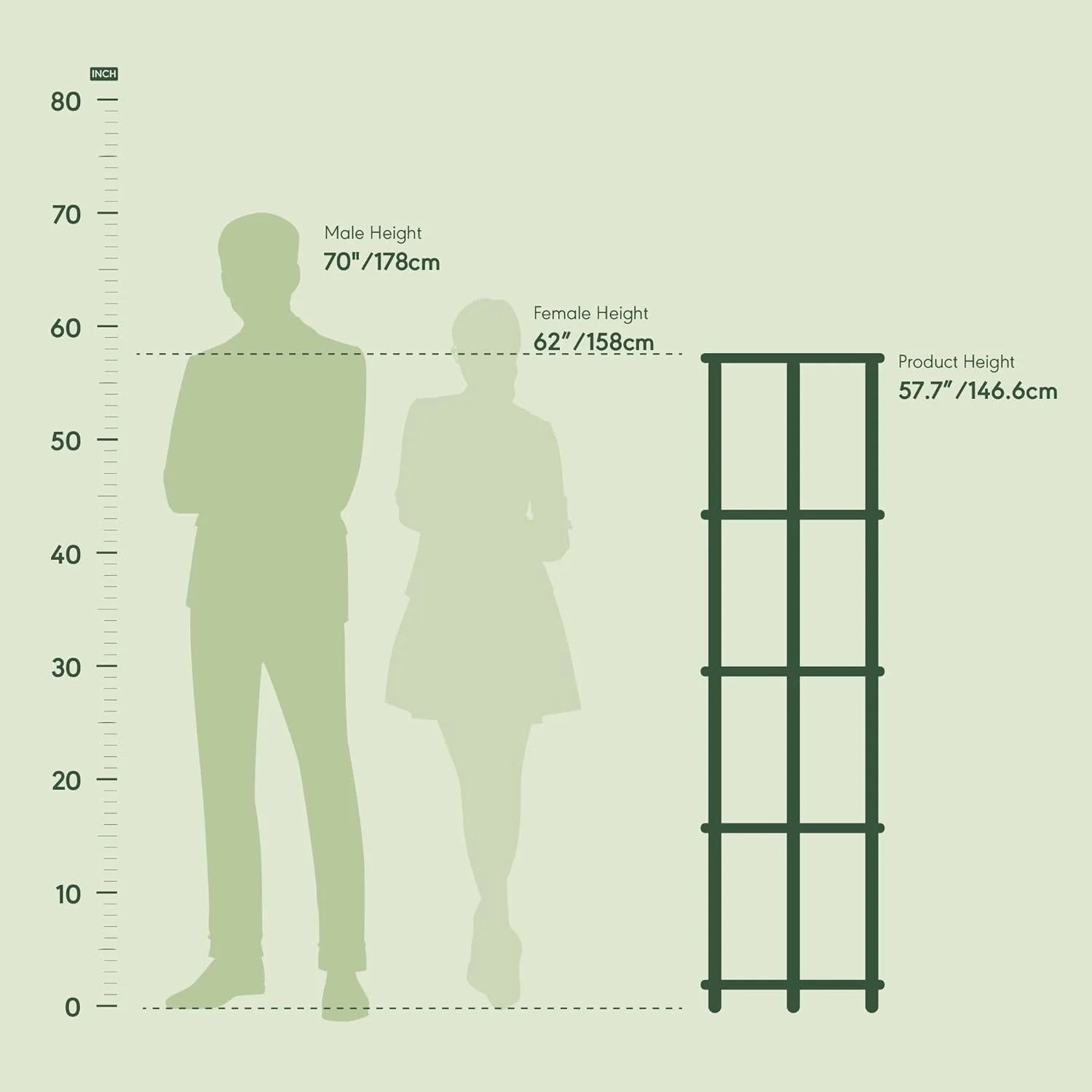 قفسه گوشه ای 5 طبقه Furinno Turn-N-Tube، واحد قفسه بندی چند منظوره، 1 بسته، گردویی کلمبیا/مشکی