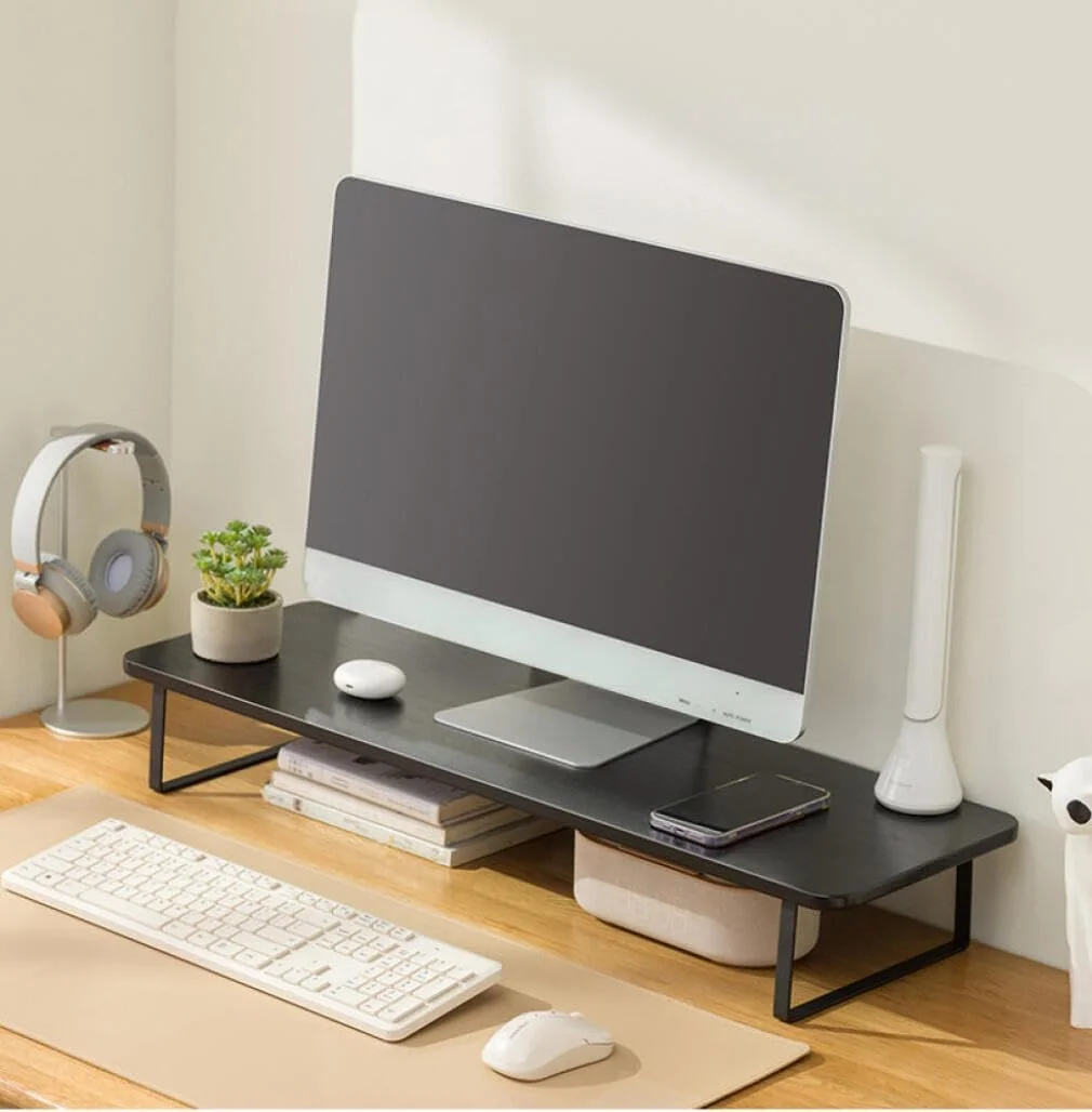 پایه مانیتور Goodern، پایه چوبی ۸۰ سانتیمتری مانیتور با سازماندهنده کیبورد برای لپتاپ/کامپیوتر/تلویزیون/صفحه نمایش/رایانه شخصی/چاپگر، قفسه رومیزی محکم برای خوابگاه اداری خانگی، قفسه رومیزی، پایه کامپیوتر - مشکی پایه مانیتور Goodern، پایه چوبی ۸۰ سانتیمتری مانیتور با سازماندهنده کیبورد برای لپتاپ/کامپیوتر/تلویزیون/صفحه نمایش/رایانه شخصی/چاپگر، قفسه رومیزی محکم برای خوابگاه اداری خانگی، قفسه رومیزی، پایه کامپیوتر - مشکی