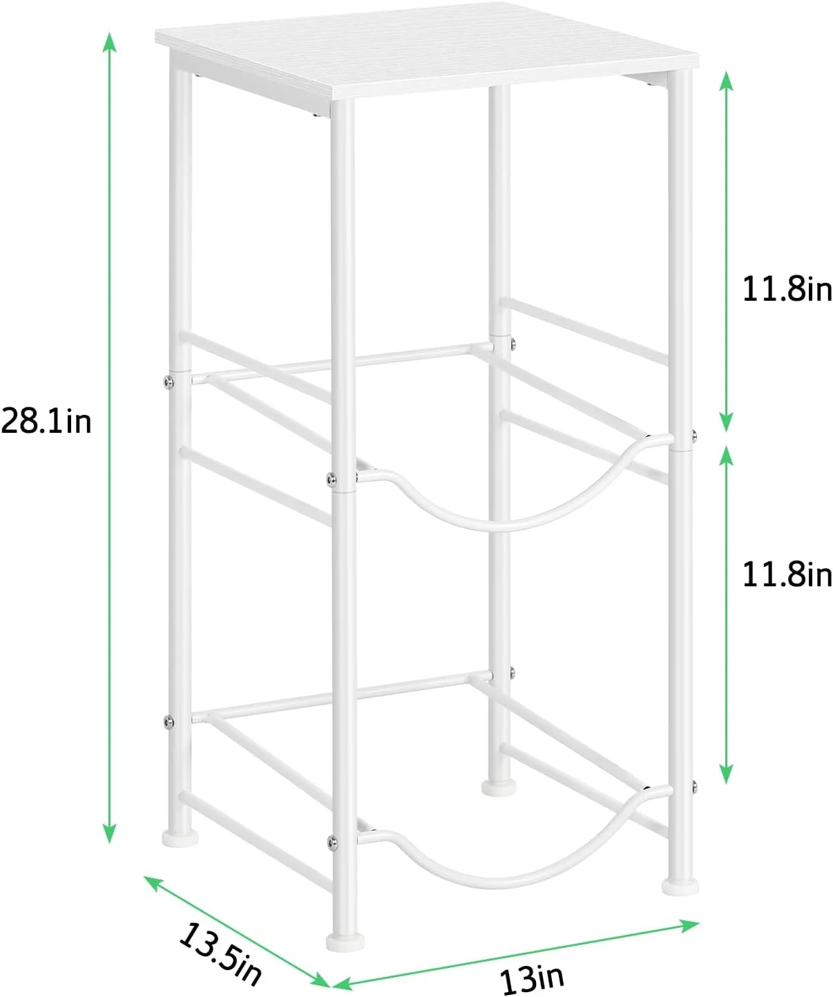پایه نگهدارنده بطری آب، دو طبقه، مناسب برای بطری های 5 گالنی، دارای قفسه های بالایی، سازمان دهنده بطری آب، پایه آبسردکن برای آشپزخانه، دفتر کار، اتاق نشیمن، سفید