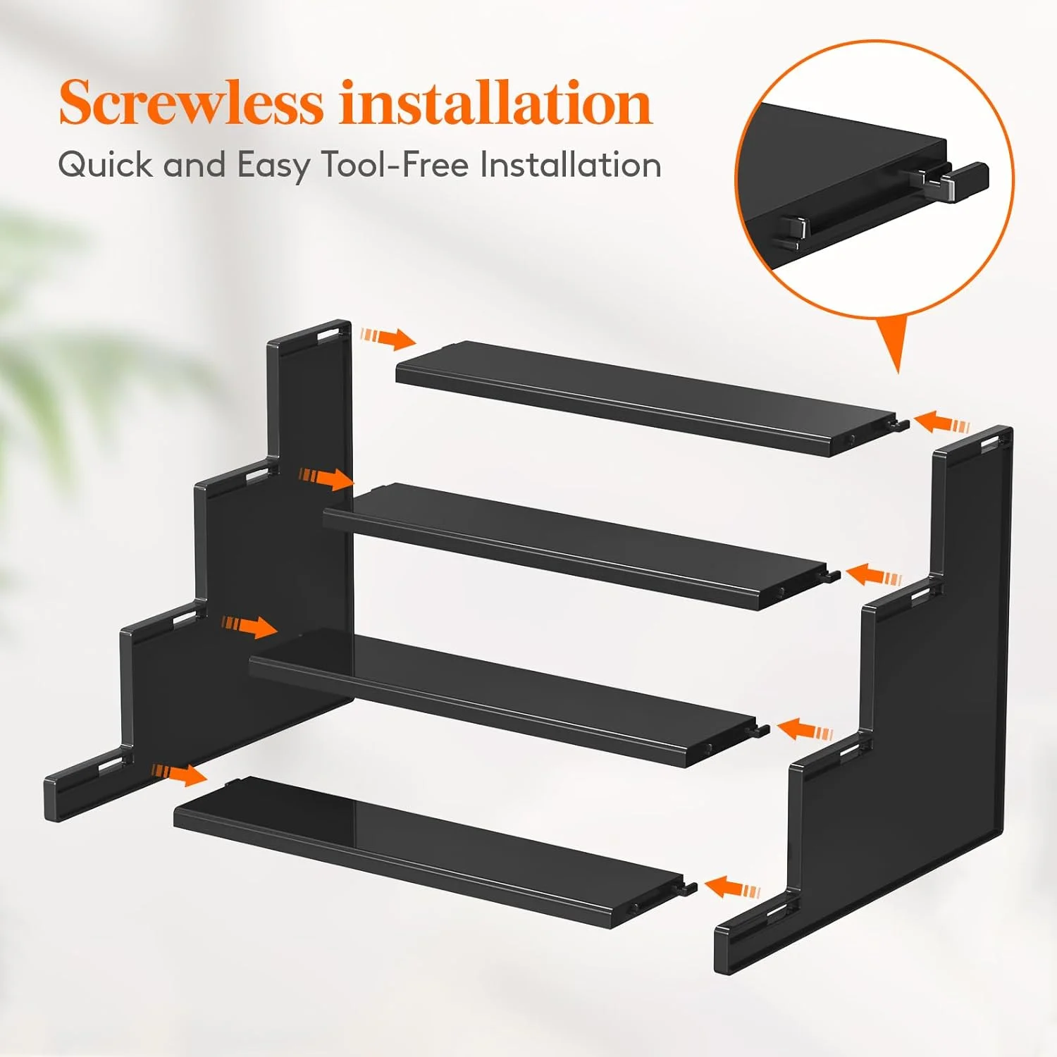 استند پلاستیکی 12 اینچی Lifewit، سازمان دهنده عطر، مونتاژ آسان بدون ابزار، قفسه استند نمایش برای عطر، مراقبت از پوست، مجسمه، دسر، مناسب برای میز آرایش، روی میز، کابینت، 2 عددی