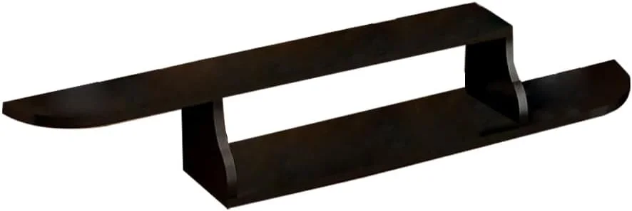 شلف دیواری مارگون، کابینت تلویزیون دیواری، استند تلویزیون 79 سانتی متری، شلف تزئینی دیواری، قفسه ذخیره سازی تجهیزات رسانه ای روتر وای فای (مشکی)