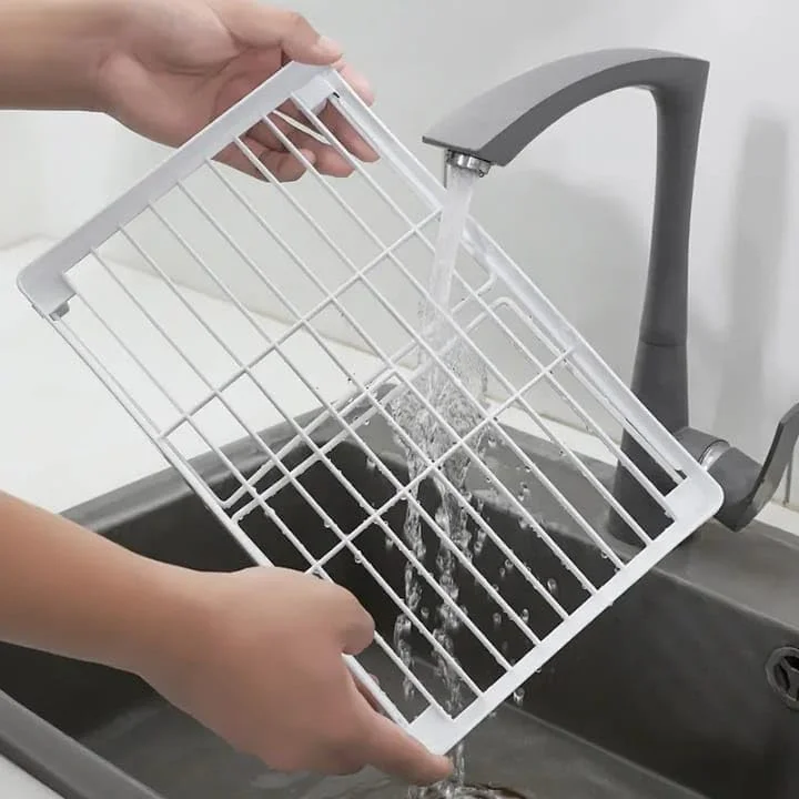 ست ۳ تکه قفسه نظم دهنده آشپزخانه، قفسه نظم دهنده کابینت، استند پلاستیکی تاشو و قابل انباشت برای آشپزخانه، حمام، میز، کابینت و انبار – سفید ست ۳ تکه قفسه نظم دهنده آشپزخانه، قفسه نظم دهنده کابینت، استند پلاستیکی تاشو و قابل انباشت برای آشپزخانه، حمام، میز، کابینت و انبار – سفید