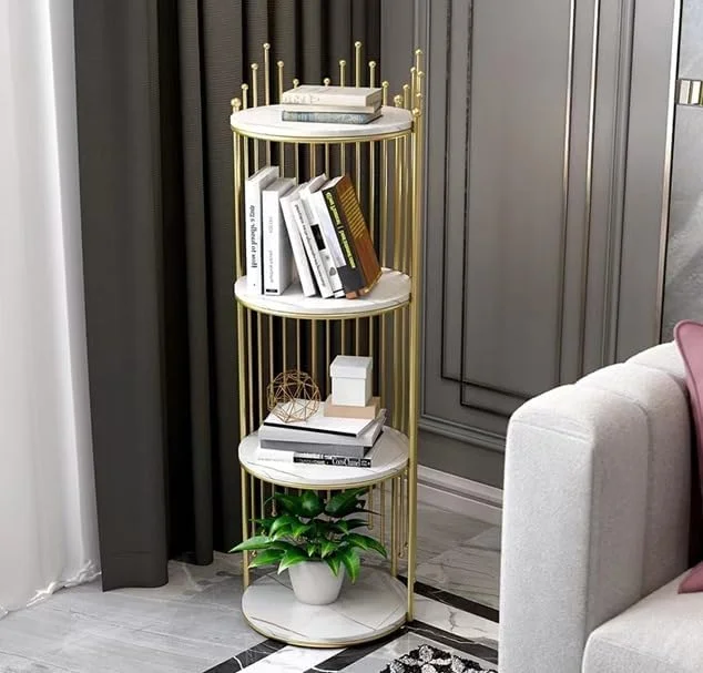 قفسه گوشه ای حیاتی، قفسه های گوشه ای، قفسه گوشه ای ایستاده 4 طبقه فلزی، قفسه کتاب گوشه ای، قفسه نمایشگر، قفسه گوشه ای برای اتاق خواب