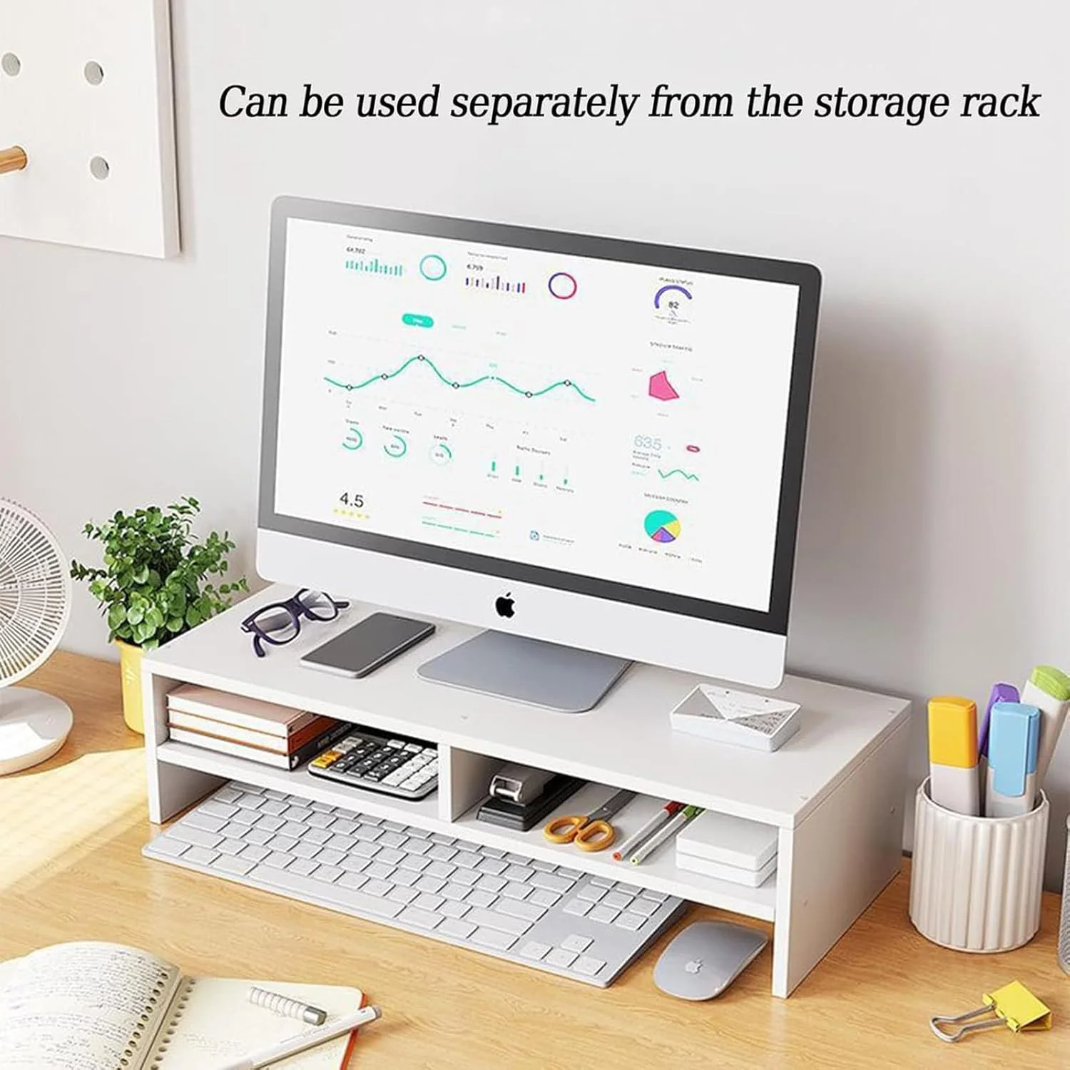 پایه مانیتور ROUNY، 2 طبقه، پایه مانیتور کامپیوتر با قفسه ذخیره سازی 3 لایه، پایه مانیتور چوبی با سازمان دهنده ذخیره سازی برای چاپگر، کامپیوتر، صرفه جویی در فضا پایه لپ تاپ برای خانه و دفتر (سفید) پایه مانیتور ROUNY، 2 طبقه، پایه مانیتور کامپیوتر با قفسه ذخیره سازی 3 لایه، پایه مانیتور چوبی با سازمان دهنده ذخیره سازی برای چاپگر، کامپیوتر، صرفه جویی در فضا پایه لپ تاپ برای خانه و دفتر (سفید)