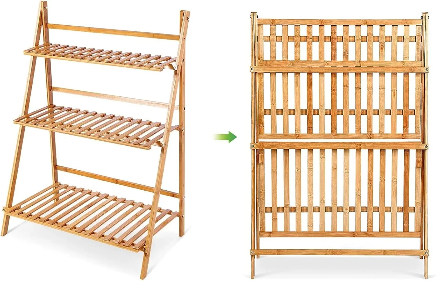 استند گل 3 طبقه ROUNY، قفسه تاشو گل و قفسه نگهداری برای گیاهان متعدد - نمایش گوشه ای صرفه جویی در فضا برای استفاده در فضای داخلی و خارجی در بالکن، پاسیو، اتاق نشیمن، اتاق خواب (رنگ چوب) استند گل 3 طبقه ROUNY، قفسه تاشو گل و قفسه نگهداری برای گیاهان متعدد - نمایش گوشه ای صرفه جویی در فضا برای استفاده در فضای داخلی و خارجی در بالکن، پاسیو، اتاق نشیمن، اتاق خواب (رنگ چوب)