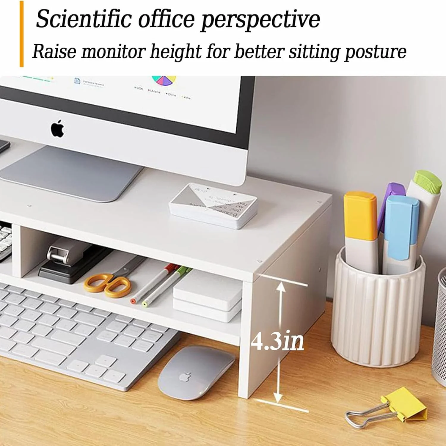 پایه مانیتور ROUNY، 2 طبقه، پایه مانیتور کامپیوتر با قفسه ذخیره سازی 3 لایه، پایه مانیتور چوبی با سازمان دهنده ذخیره سازی برای چاپگر، کامپیوتر، صرفه جویی در فضا پایه لپ تاپ برای خانه و دفتر (سفید) پایه مانیتور ROUNY، 2 طبقه، پایه مانیتور کامپیوتر با قفسه ذخیره سازی 3 لایه، پایه مانیتور چوبی با سازمان دهنده ذخیره سازی برای چاپگر، کامپیوتر، صرفه جویی در فضا پایه لپ تاپ برای خانه و دفتر (سفید)