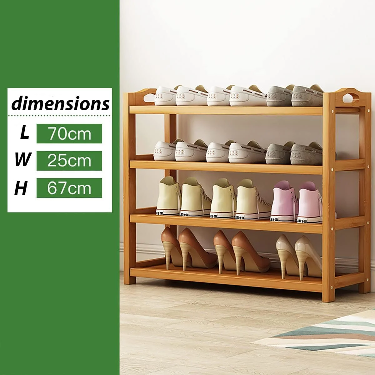 قفسه کفش چوبی، کابینت کفش بامبو، قفسه برج کفش ورودی ایستاده، سازمان دهنده کفش، سازمان دهنده چند منظوره، قفسه نگهداری چکمه، مبلمان مدرن خانه، استند اداری خانگی (4 طبقه) قفسه کفش چوبی، کابینت کفش بامبو، قفسه برج کفش ورودی ایستاده، سازمان دهنده کفش، سازمان دهنده چند منظوره، قفسه نگهداری چکمه، مبلمان مدرن خانه، استند اداری خانگی (4 طبقه)