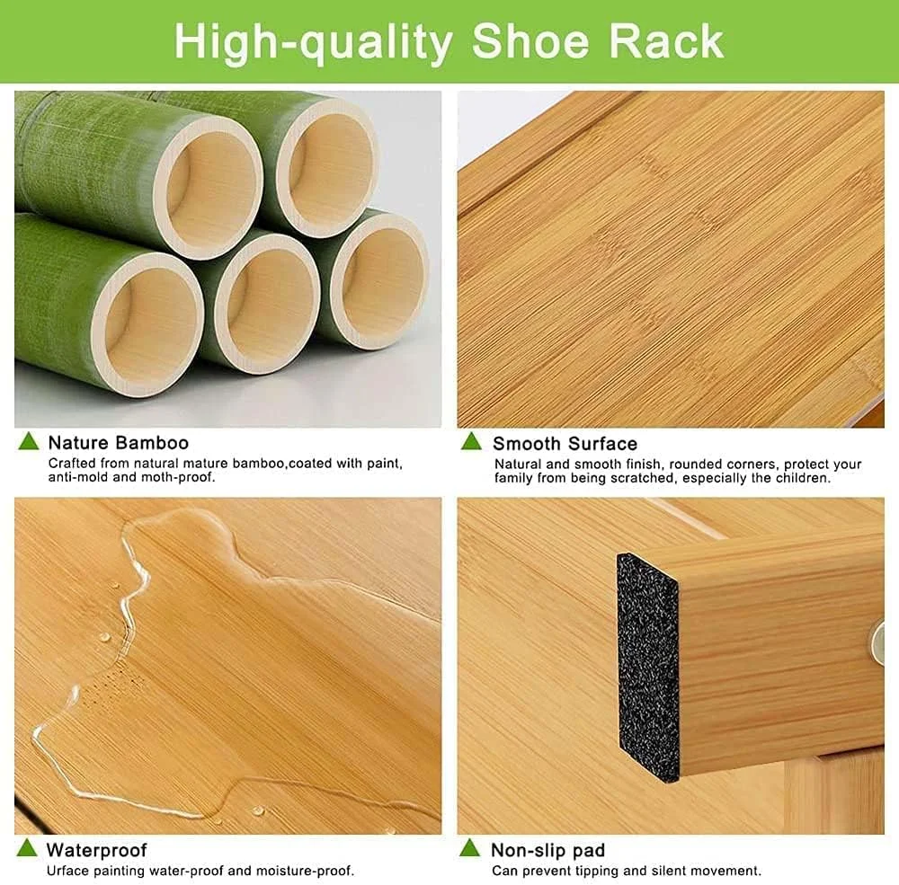 قفسه کفش چوبی، کابینت کفش بامبو، قفسه برج کفش ورودی ایستاده، سازمان دهنده کفش، سازمان دهنده چند منظوره، قفسه نگهداری چکمه، مبلمان مدرن خانه، استند اداری خانگی (4 طبقه) قفسه کفش چوبی، کابینت کفش بامبو، قفسه برج کفش ورودی ایستاده، سازمان دهنده کفش، سازمان دهنده چند منظوره، قفسه نگهداری چکمه، مبلمان مدرن خانه، استند اداری خانگی (4 طبقه)