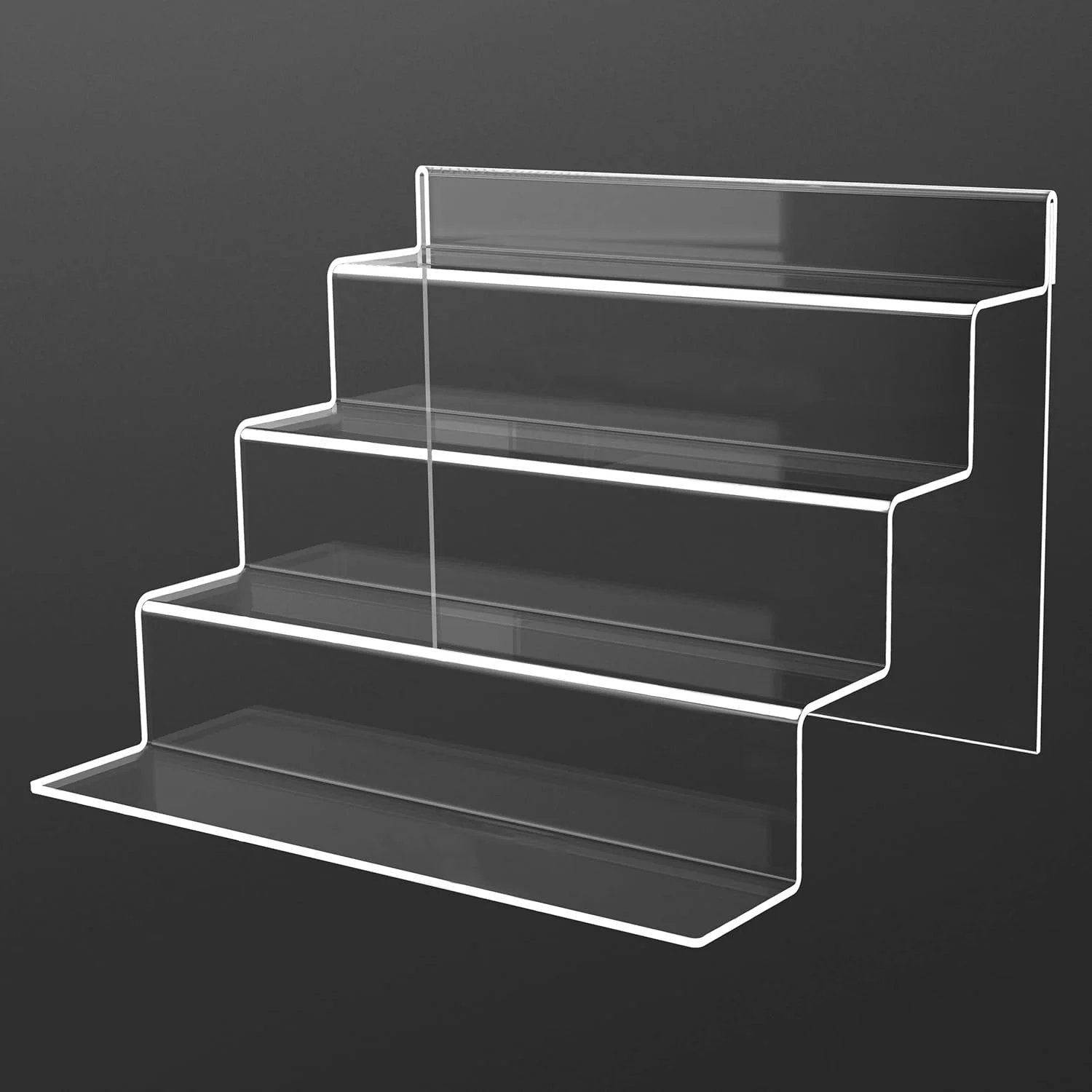 استند نمایشگر اکریلیک SVENJBB، 2 عدد، 4 طبقه، قفسه نمایشگر برای سازماندهی عطر، پایه های نمایشگر شفاف برای فیگورها، قفسه های اکریلیک پله ای برای سازماندهی کیک و شیرینی روی میز استند نمایشگر اکریلیک SVENJBB، 2 عدد، 4 طبقه، قفسه نمایشگر برای سازماندهی عطر، پایه های نمایشگر شفاف برای فیگورها، قفسه های اکریلیک پله ای برای سازماندهی کیک و شیرینی روی میز