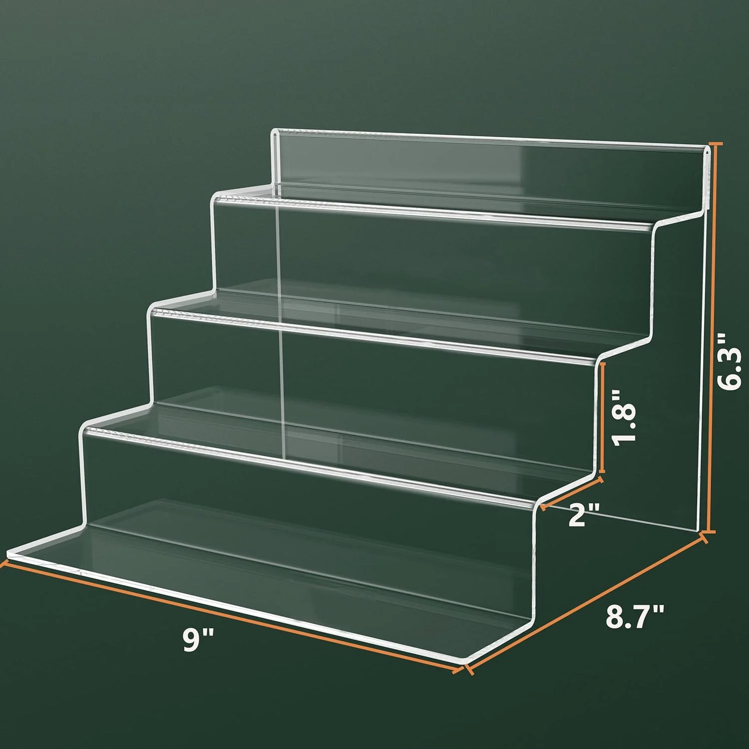 استند نمایشگر اکریلیک SVENJBB، 2 عدد، 4 طبقه، قفسه نمایشگر برای سازماندهی عطر، پایه های نمایشگر شفاف برای فیگورها، قفسه های اکریلیک پله ای برای سازماندهی کیک و شیرینی روی میز استند نمایشگر اکریلیک SVENJBB، 2 عدد، 4 طبقه، قفسه نمایشگر برای سازماندهی عطر، پایه های نمایشگر شفاف برای فیگورها، قفسه های اکریلیک پله ای برای سازماندهی کیک و شیرینی روی میز