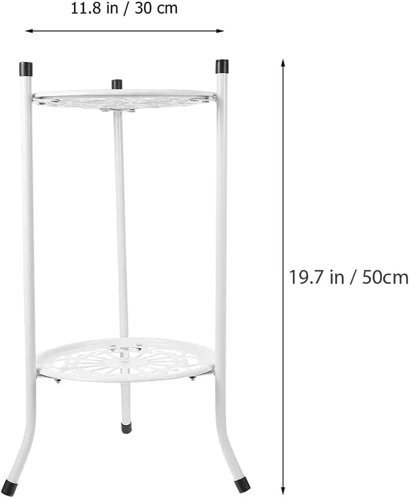 استند گلدان دو طبقه URbazaar، قفسه نمایش گل، استند فلزی گلدان، قفسه گرد آهنی ضد زنگ، قفسه فلزی گل برای گلدان های تزئینی داخل/خارج از منزل، گوشه باغ، پاسیو، بالکن استند گلدان دو طبقه URbazaar، قفسه نمایش گل، استند فلزی گلدان، قفسه گرد آهنی ضد زنگ، قفسه فلزی گل برای گلدان های تزئینی داخل/خارج از منزل، گوشه باغ، پاسیو، بالکن