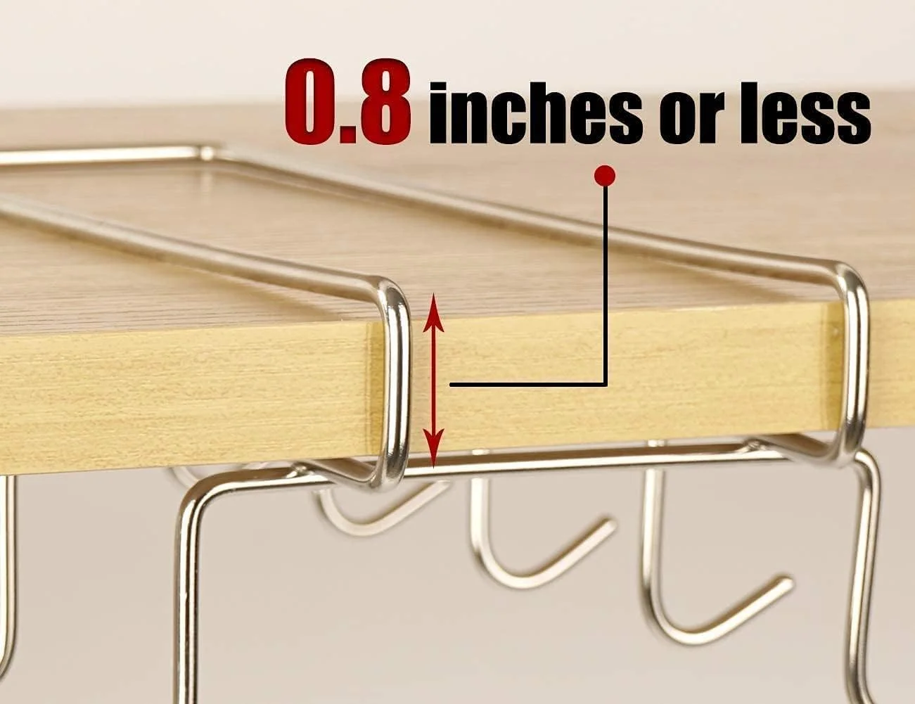 آویز استیل لیوان و فنجان زیر کابینتی Zeinwap با 10 قلاب، مناسب برای آشپزخانه، کابینت و میز، بسته 1 عددی آویز استیل لیوان و فنجان زیر کابینتی Zeinwap با 10 قلاب، مناسب برای آشپزخانه، کابینت و میز، بسته 1 عددی