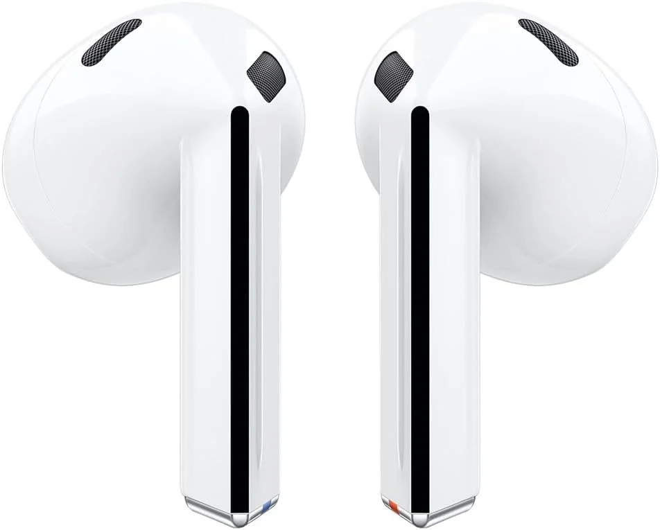 هدفون بی سیم بلوتوثی سامسونگ گلکسی بادز 3 با کنترل نویز تطبیقی، مقاومت در برابر عرق و آب، مترجم هوش مصنوعی، اکولایزر تطبیقی - سفید (نسخه CAD)