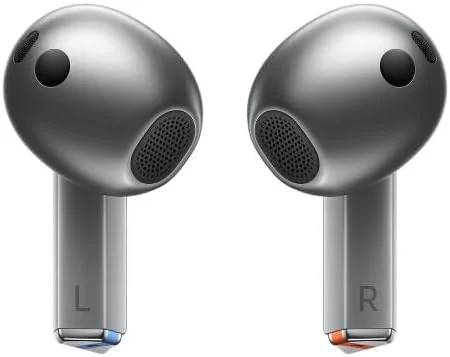 هدفون بی سیم بلوتوثی داخل گوشی سامسونگ Galaxy Buds3 خاکستری با حذف نویز فعال