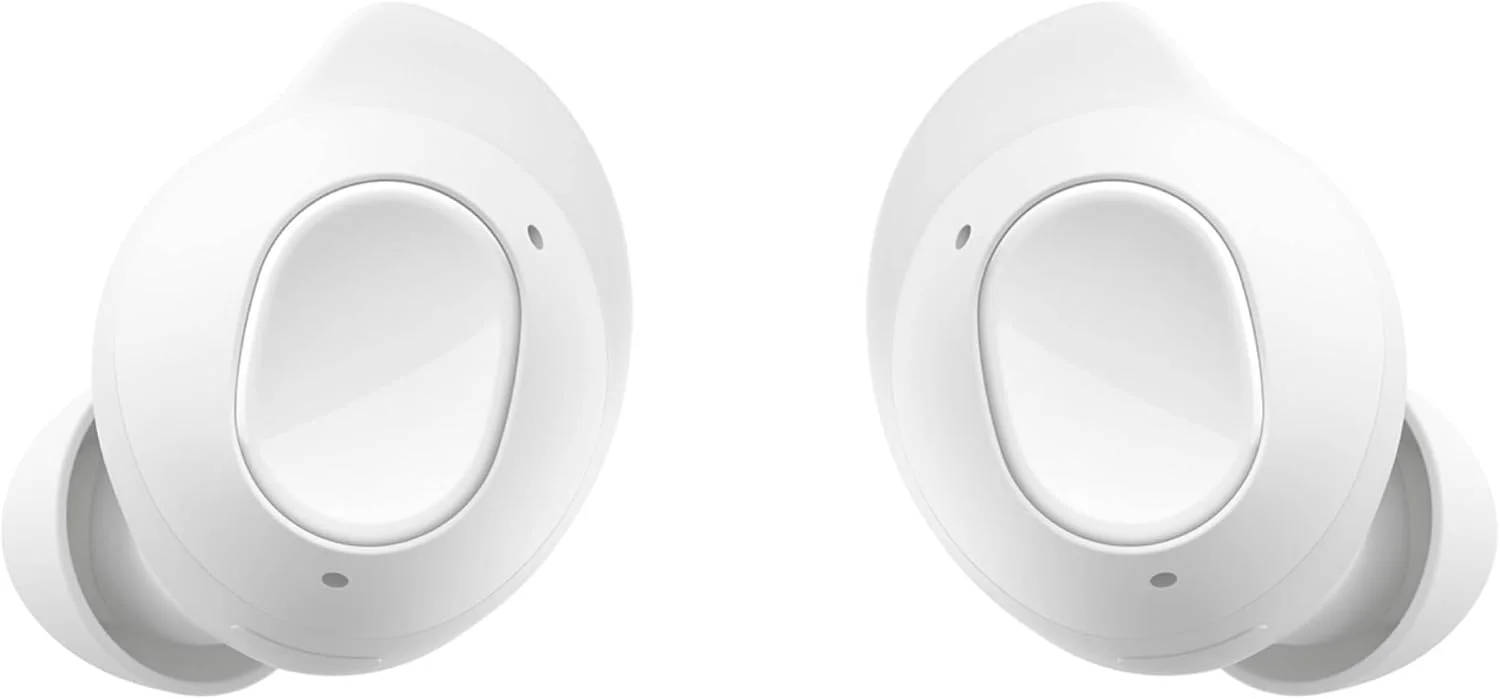 هدفون بی سیم بلوتوثی سامسونگ Galaxy Buds FE، راحتی و تناسب ایمن در گوش، جابجایی خودکار صدا، کنترل لمسی، دستیار صوتی داخلی، سفید [نسخه ایالات متحده]