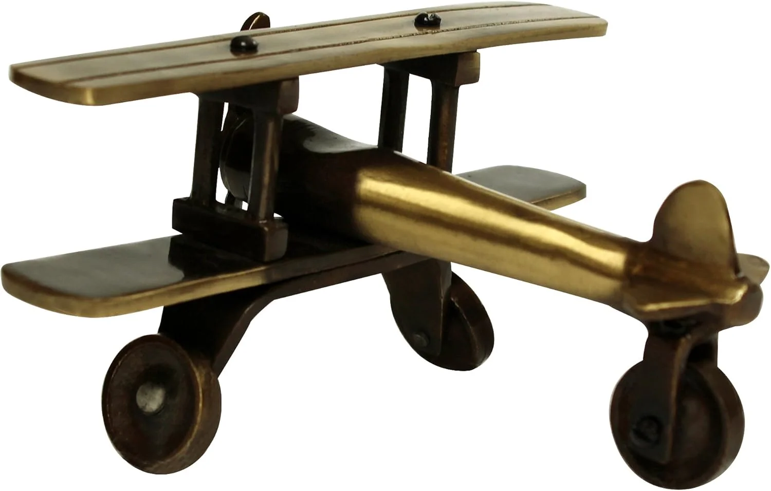 ماکت هواپیمای برنجی عتیقه (قهوه ای، 11.43 سانتی متر × 13.97 سانتی متر × 7.62 سانتی متر) اثر Indian Collectible