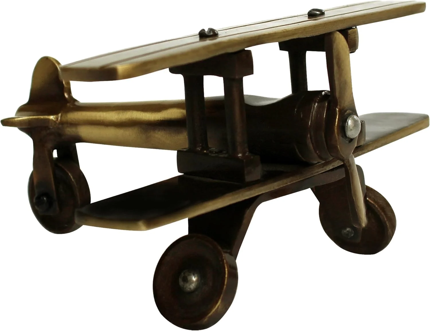 ماکت هواپیمای برنجی عتیقه (قهوه ای، 11.43 سانتی متر × 13.97 سانتی متر × 7.62 سانتی متر) اثر Indian Collectible