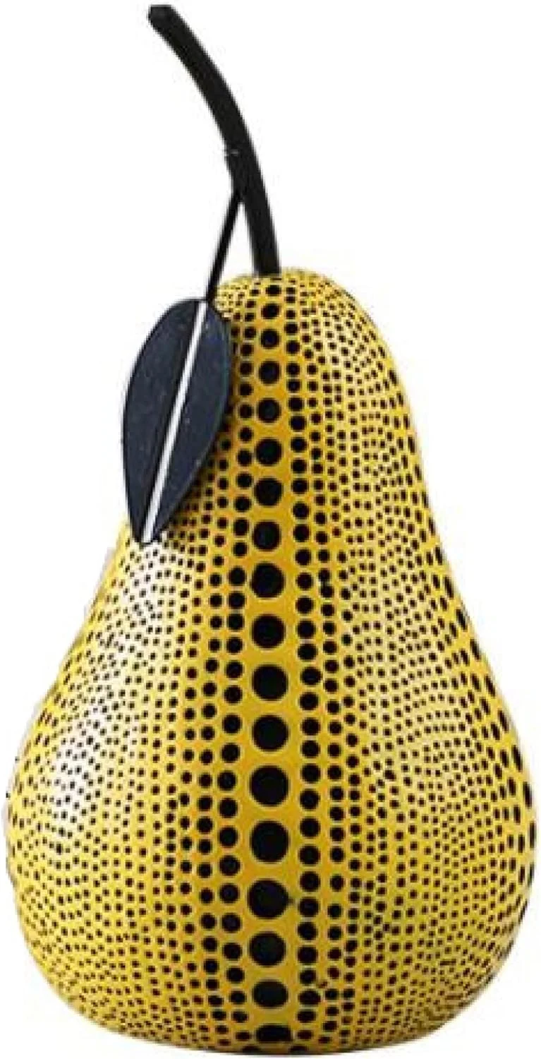 مجسمه تزئینی گلابی نقطه ای رزینی، کلکسیونی، صنایع دستی، دکوری، مدل رومیزی هنری برای اتاق، منزل، کابینت شراب، دکوراسیون اداری - 12 سانتی متر مجسمه تزئینی گلابی نقطه ای رزینی، کلکسیونی، صنایع دستی، دکوری، مدل رومیزی هنری برای اتاق، منزل، کابینت شراب، دکوراسیون اداری - 12 سانتی متر