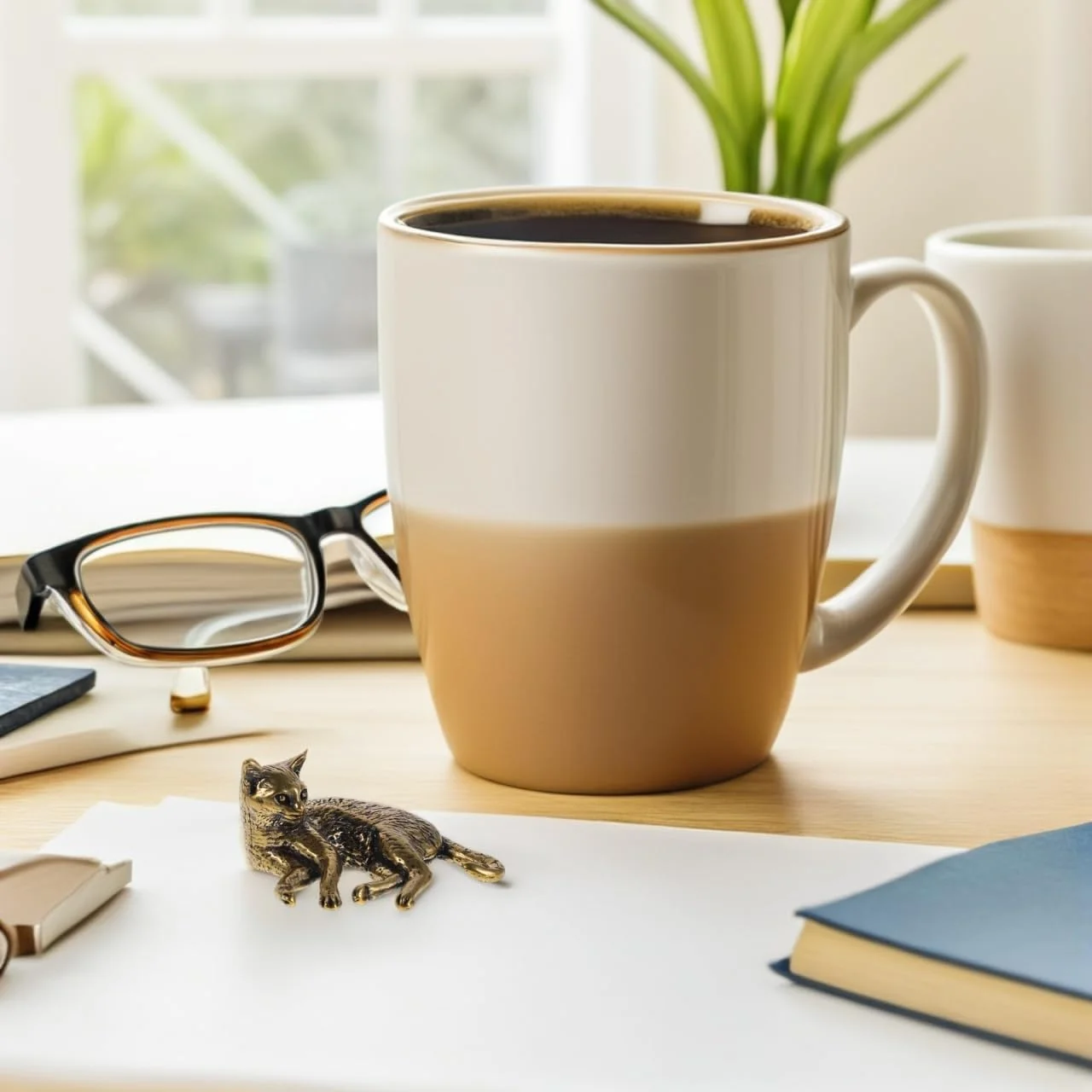 مجسمه گربه برنجی عتیقه Cabilock، تزیینی برای دکوراسیون منزل، کلکسیونی، مجسمه گربه رترو، تزیین حیوانات برای میز یا قفسه