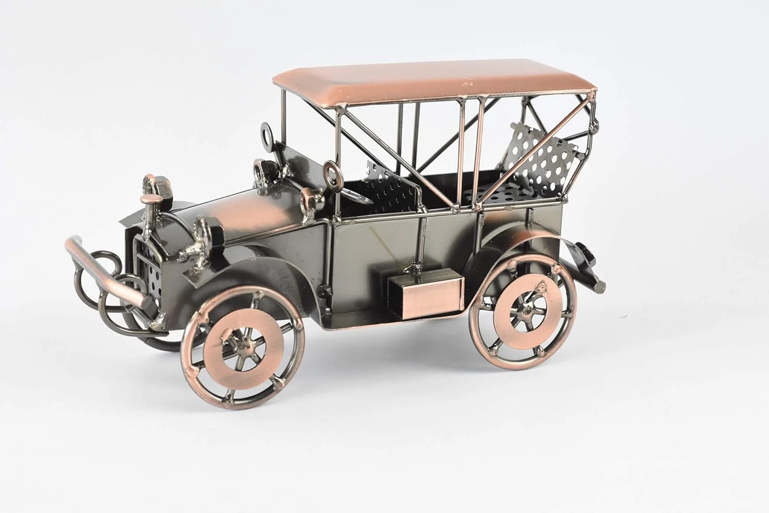 مدل ماشین قدیمی فلزی DinQ، دکوری منزل، دست ساز، کلکسیونی (برنزی)