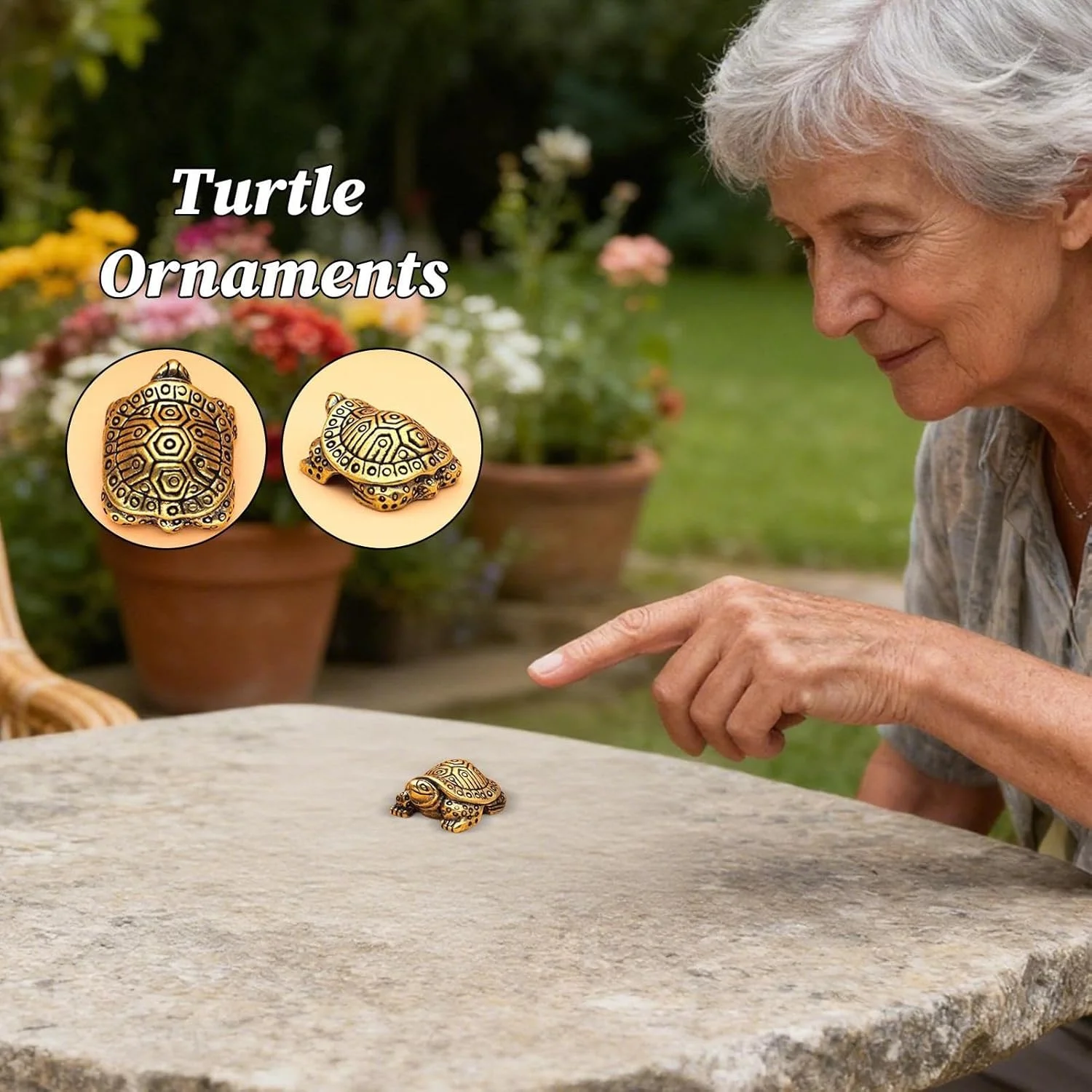 مجسمه لاک پشتی برنجی کوچک، تزیینی برای دسکتاپ، کلکسیونی عتیقه لاک پشت برای قفسه کتاب، اتاق نشیمن، اتاق خواب، میز