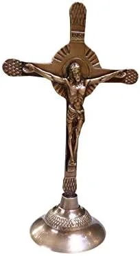 مجسمه برنجی عتیقه صلیب مسیح مجسمه برنجی عتیقه صلیب مسیح