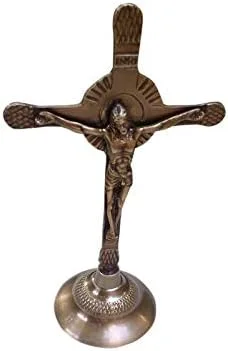 مجسمه برنجی عتیقه صلیب مسیح مجسمه برنجی عتیقه صلیب مسیح