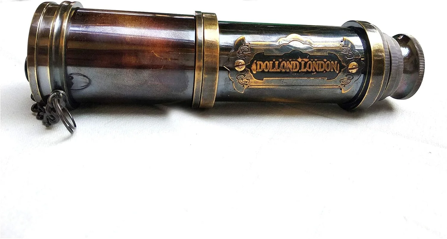 تلسکوپ دستی برنجی عتیقه بین المللی Dollond London مدل 1920 - 17 اینچی تلسکوپ دستی برنجی عتیقه بین المللی Dollond London مدل 1920 - 17 اینچی