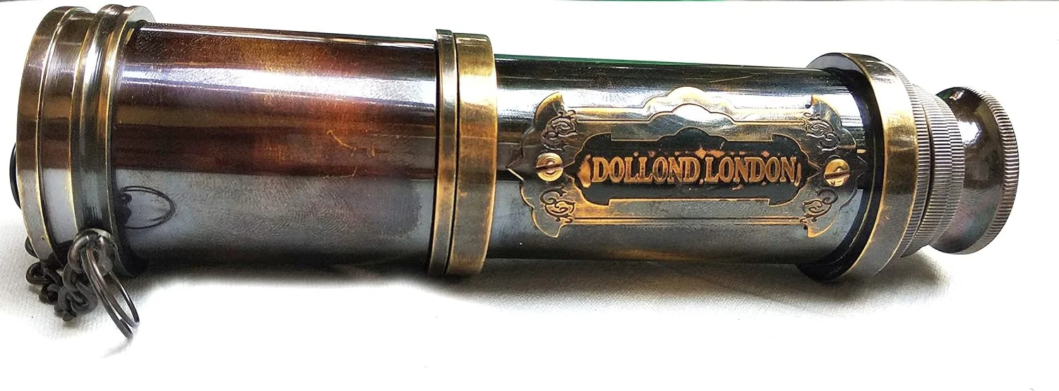 تلسکوپ دستی برنجی عتیقه بین المللی Dollond London مدل 1920 - 17 اینچی تلسکوپ دستی برنجی عتیقه بین المللی Dollond London مدل 1920 - 17 اینچی